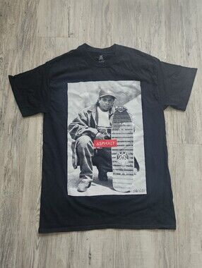 Asphalt Mike Miller Eazy-E Skateboard Graphic Tee Black Medium Hip Hop Rap Tee